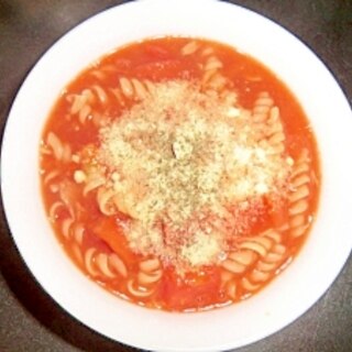 トマトとツナのスープパスタ